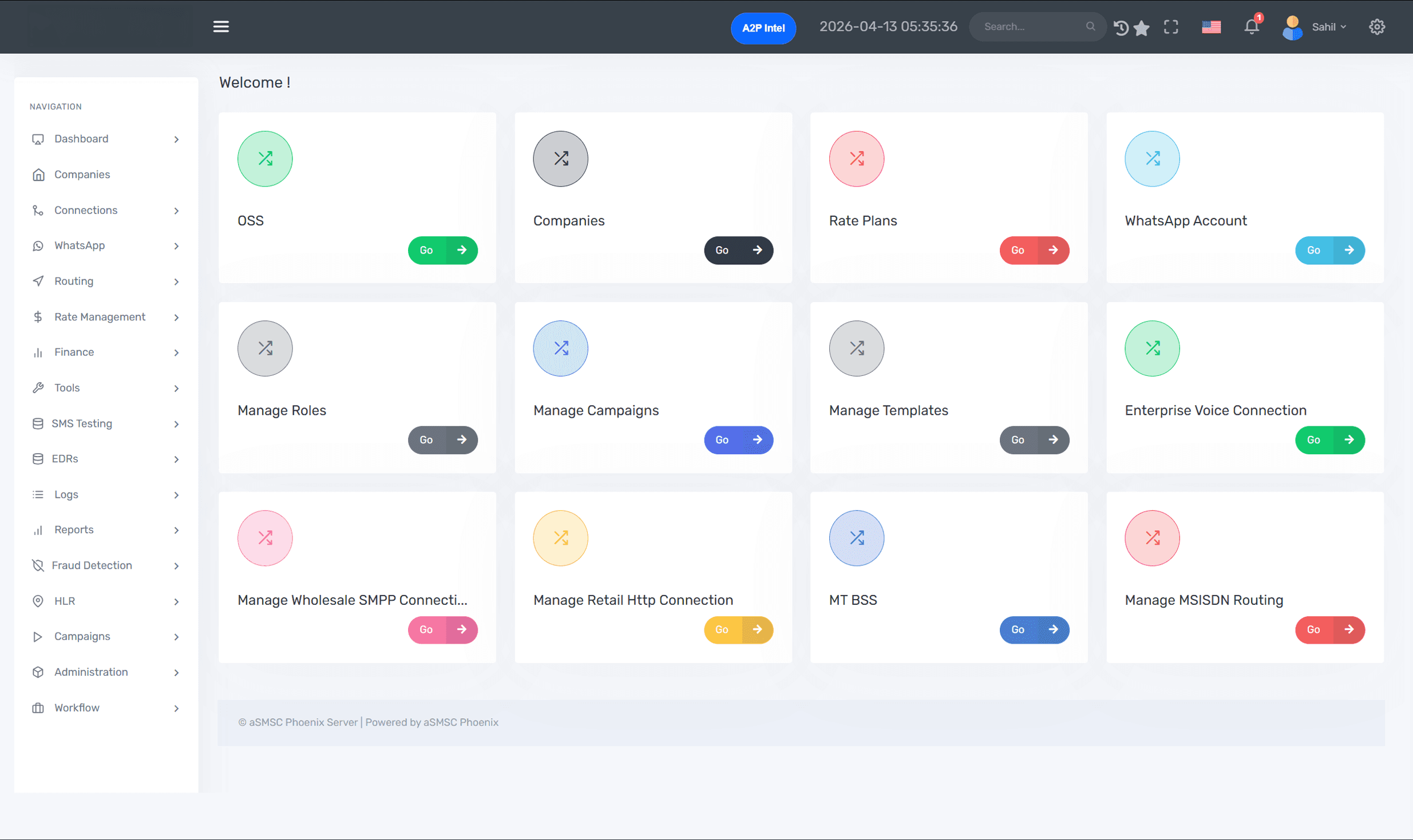 aSMSC Phoenix Dashboard